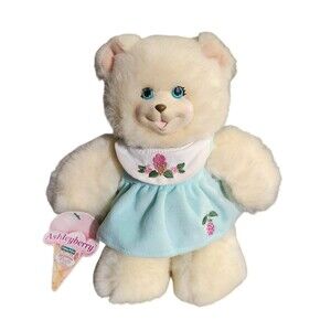 Vintage 1999 Fisher Price Briarberry Collection Ashleyberry Bear 10" Plush Toy